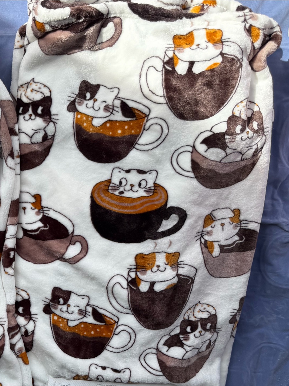 Fall kitty cats throw blanket new